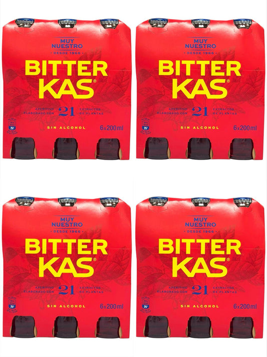 Muy Nuestro KAS Bitters Spanish - Soft Drink in glass 24 pack carton 200ml ea