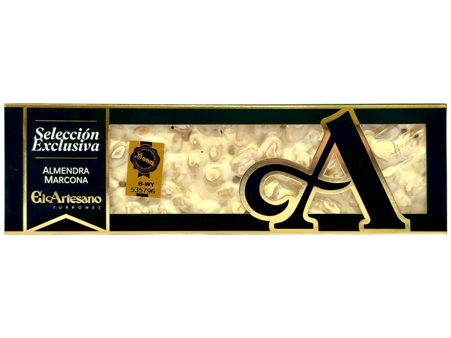 El Artesano Alicante 70% Almendra Marcona Hard Spanish Almond Nougat 220g (Best Before 30-01-2027)