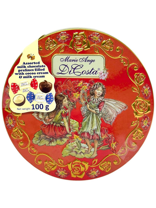 Marie Ange di Costa Flower Fairy Italian With Italian Praline Chocolates Filled with cocoa cream & milk cream  —Il Girotondo in Red 100g (Best Before 31-12-2026)