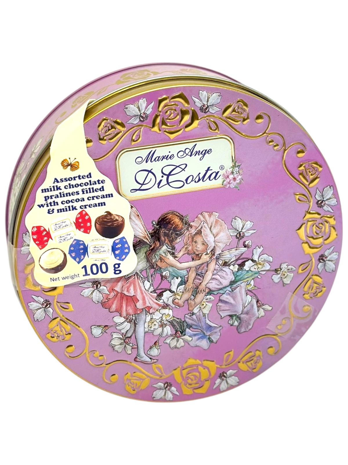 Marie Ange di Costa Flower Fairy Italian With Italian Praline Chocolates Filled with cocoa cream & milk cream  —Il Girotondo in Pink 100g (Best Before 31-12-2026)