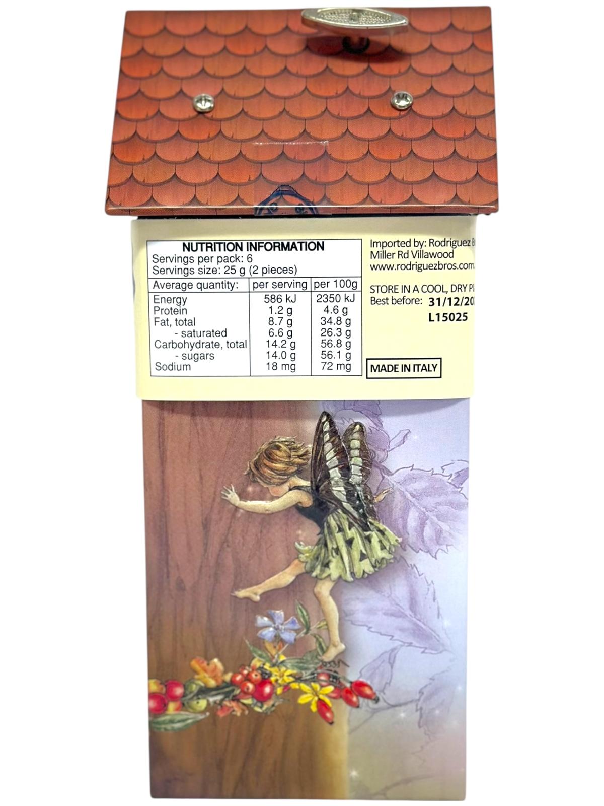 Marie Ange di Costa Italian Flower Fairy Music Box with Praline Chocolates--Casa degli Uccelli La Danza 140g (Best Before 31-12-2026)