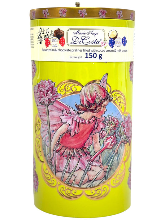 Marie Ange di Costa Flower Fairy Music Box With Italian assorted chocolates pralines—Il Fantasia in Yellow 150g (Best Before 31-12-2026)