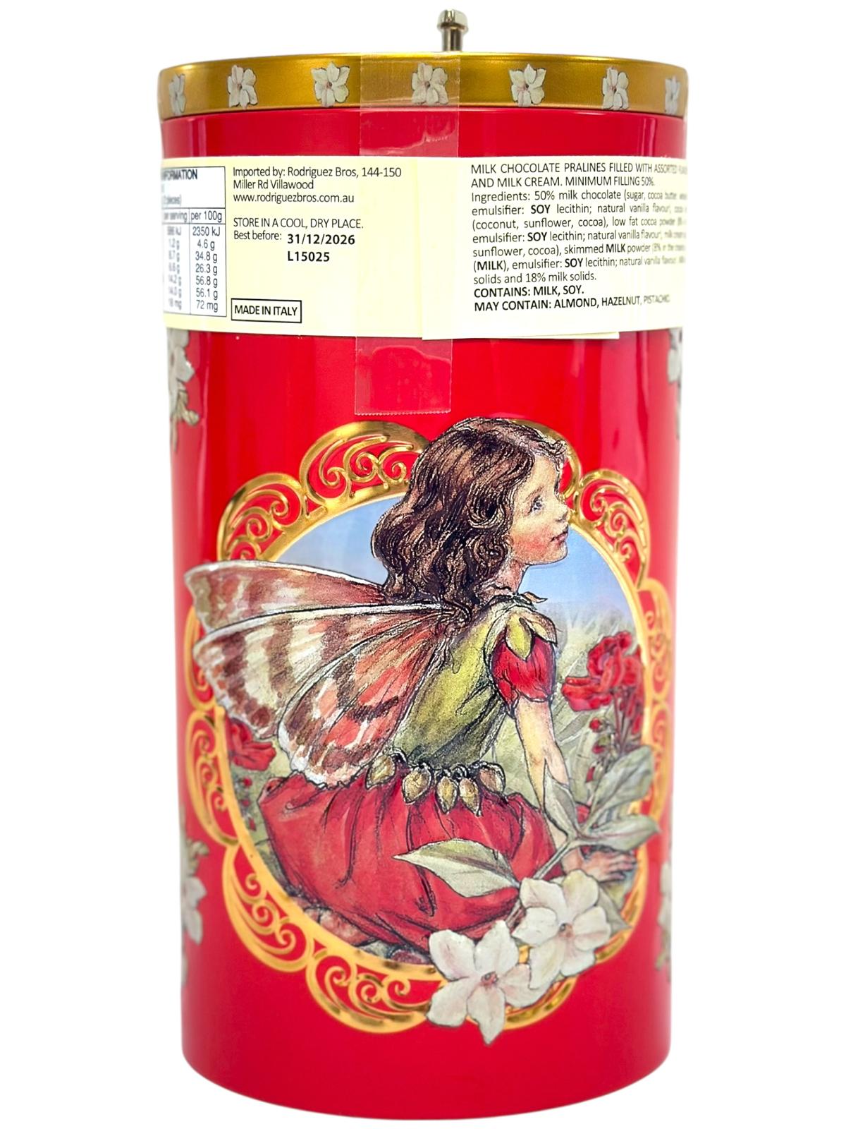 Marie Ange di Costa Flower Fairy Music Box With Italian Assorted Chocolates pralines—Il Fantasia in Red 150g (Best Before 31-12-2026)