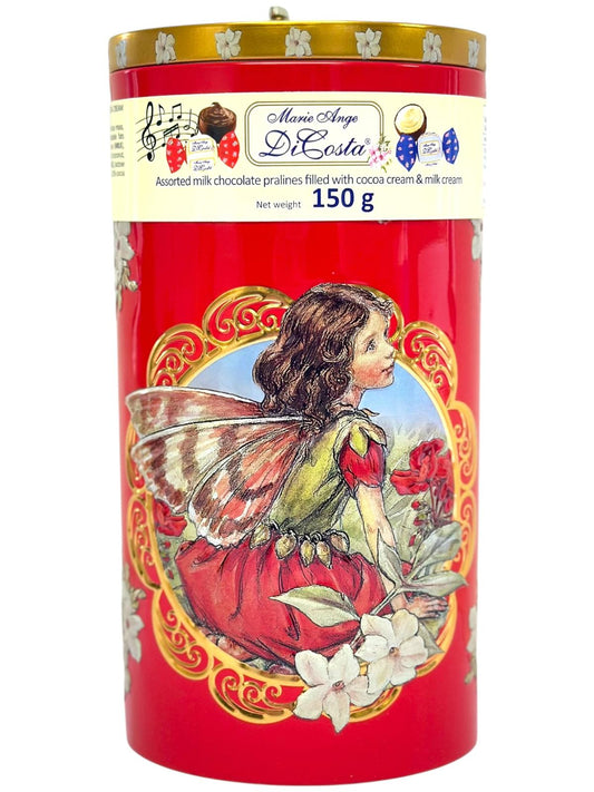 Marie Ange di Costa Flower Fairy Music Box With Italian Assorted Chocolates pralines—Il Fantasia in Red 150g (Best Before 31-12-2026)