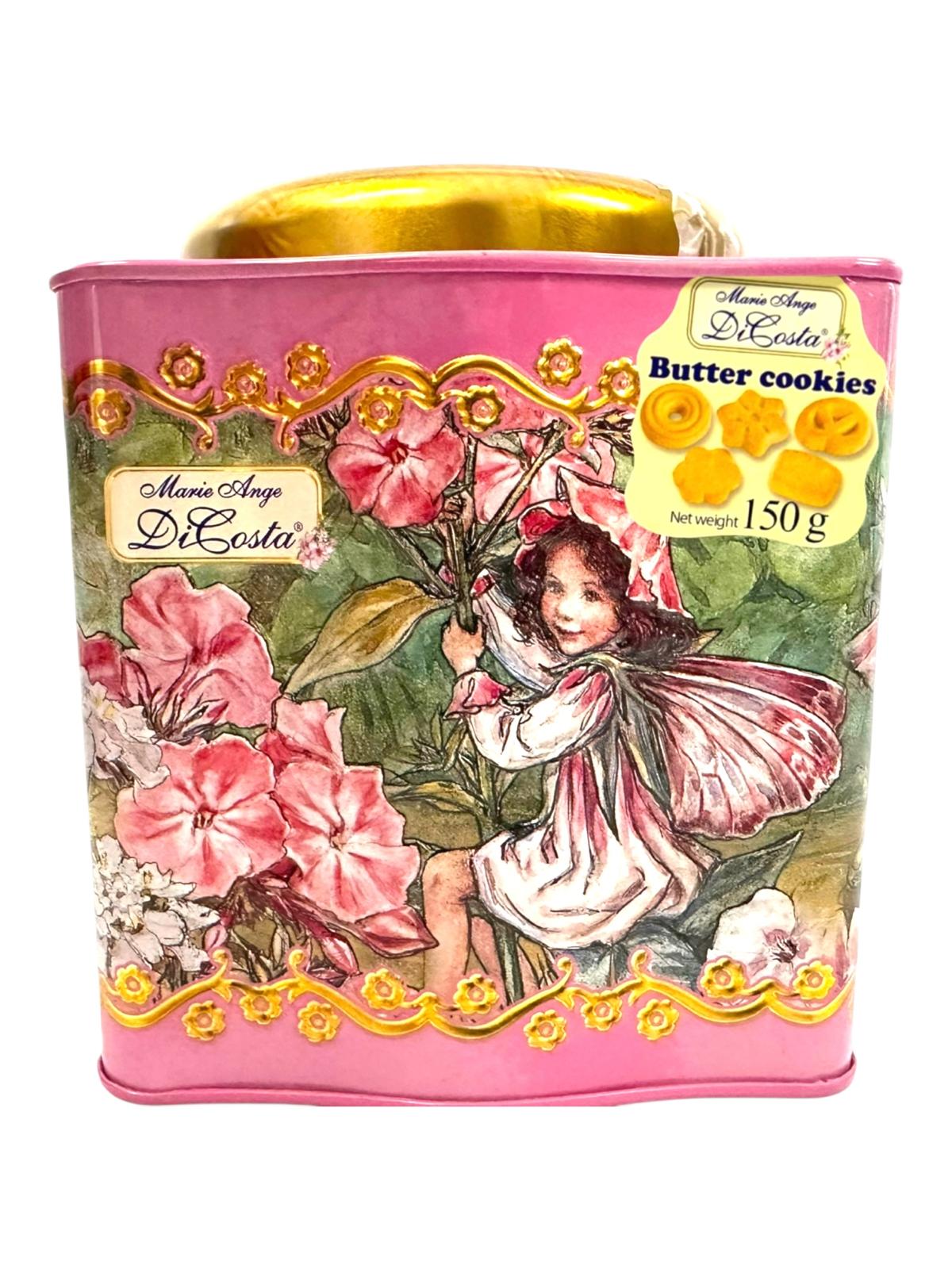 Marie Ange di Costa Flower Fairy Italian Butter Cookies—Il Boccetta in Rose 150g (Best Before 31-08-2026)