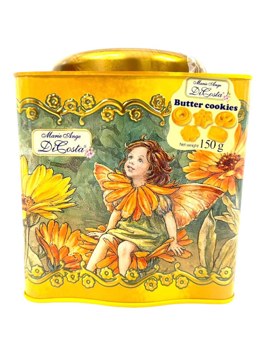 Marie Ange di Costa Flower Fairy Italian Butter Cookies—Il Boccetta in Gold 150g (Best Before 31-08-2026)