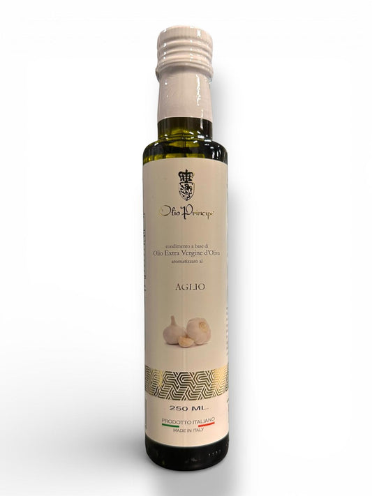 Olio Principe Sicilian Extra Virgin Olive Oil  flavoured with Garlic  250ml