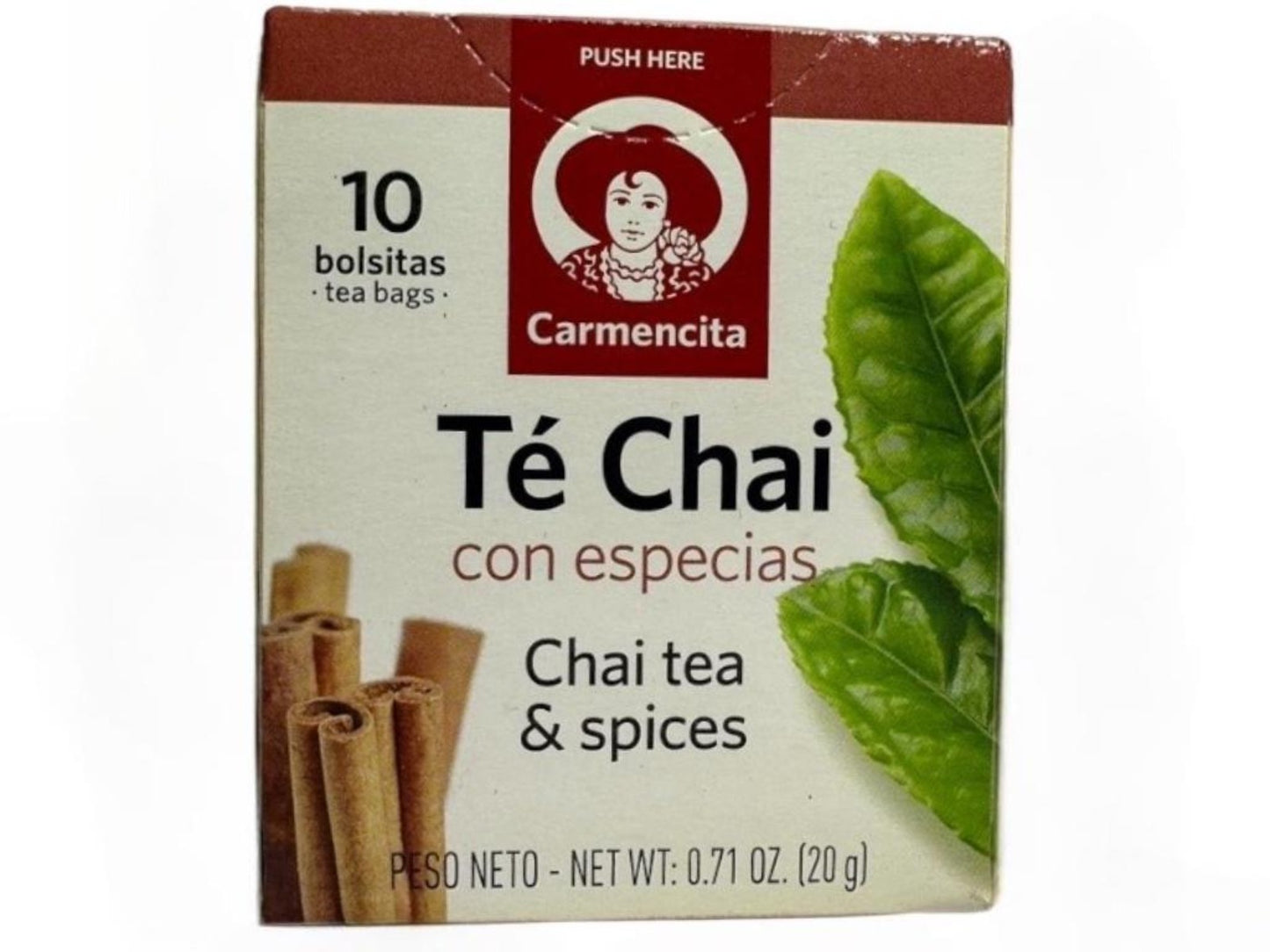 Carmencita Chai Tea And Spices 10x bags 20g