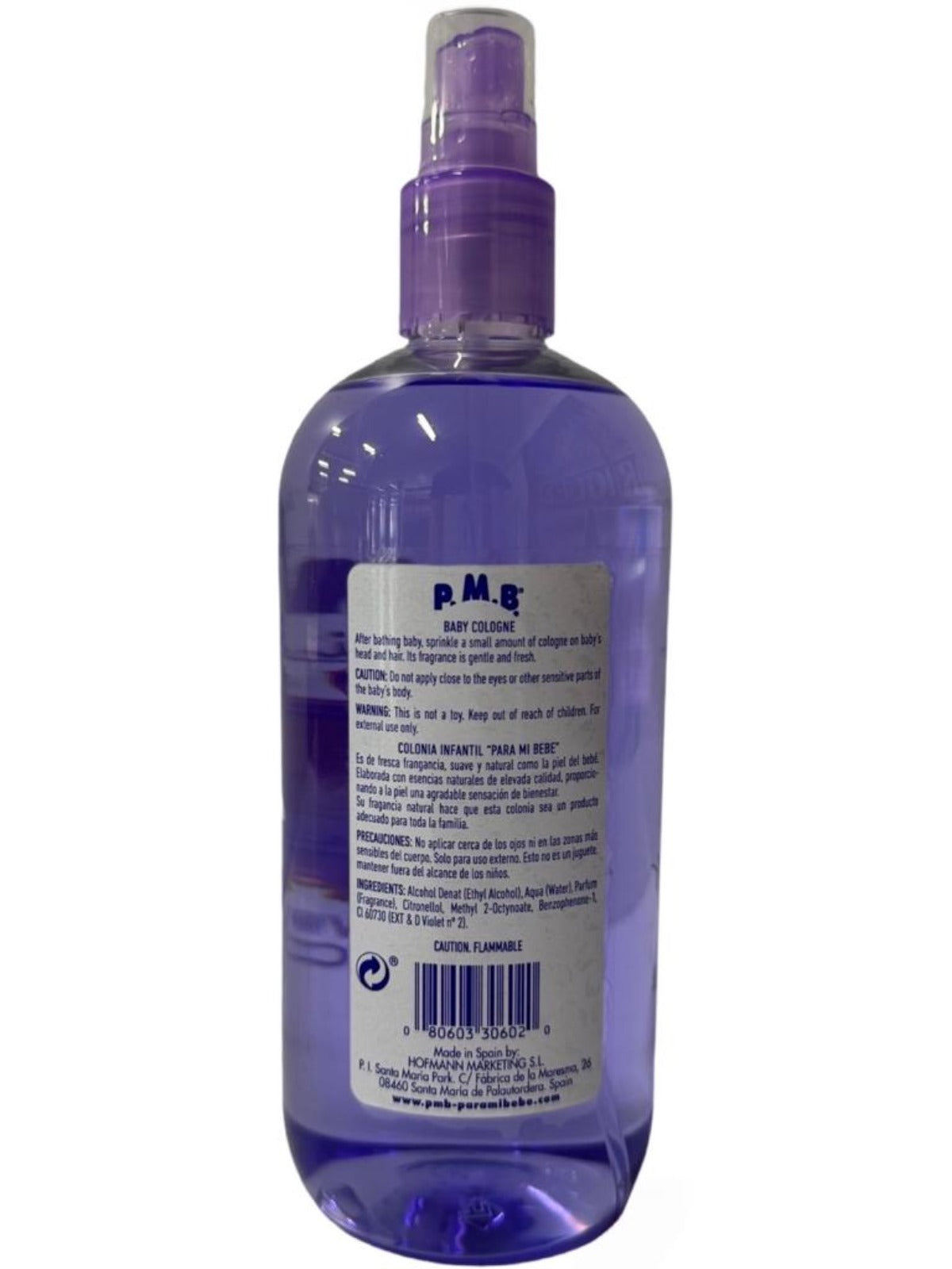 Para Mi Bebe Agua De Violetas Purple Violets Cologne Spray 500ml