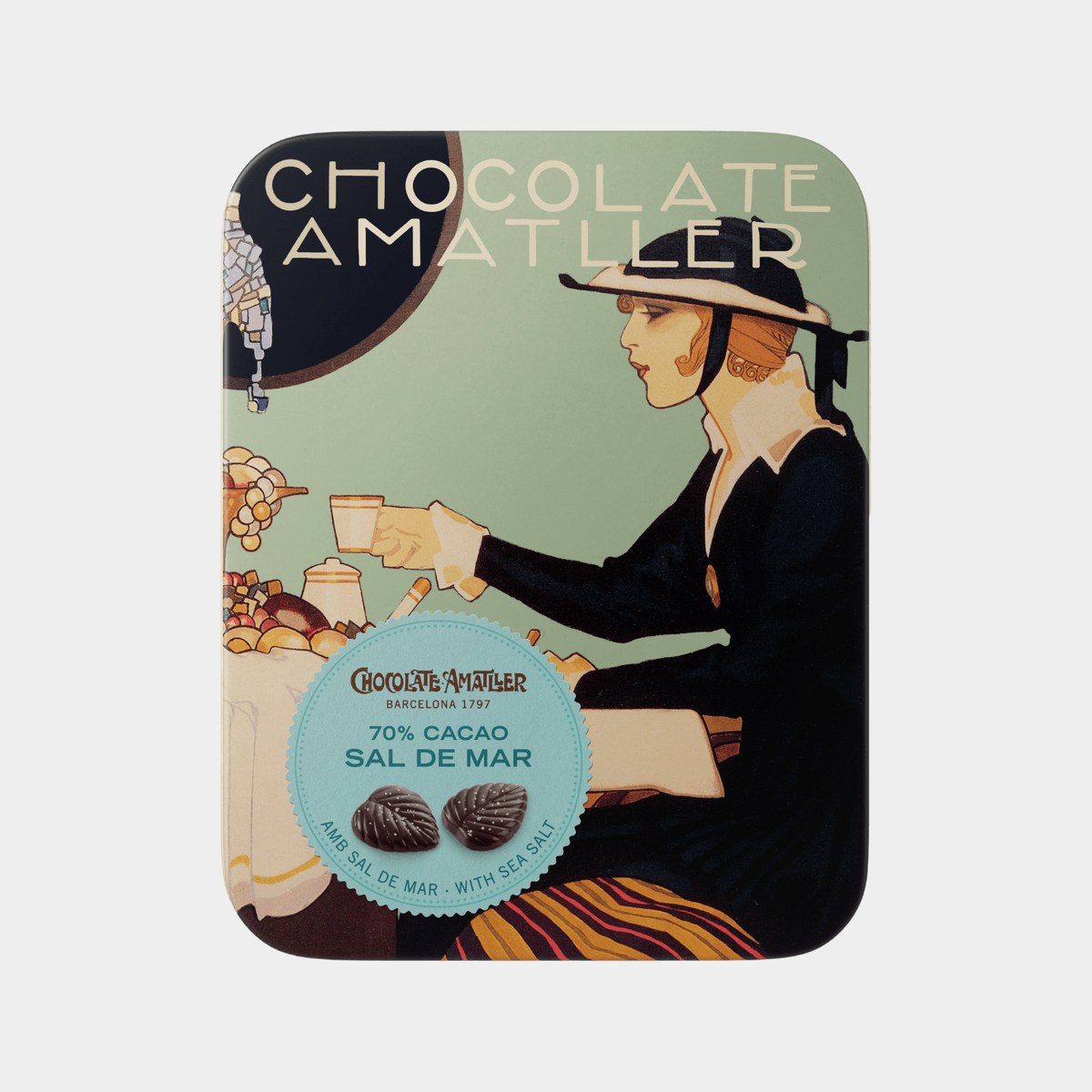 IN STORE ONLY Chocolate Amatller Chocolate with Sea Salt 60g (Best Before 30-06-2026)