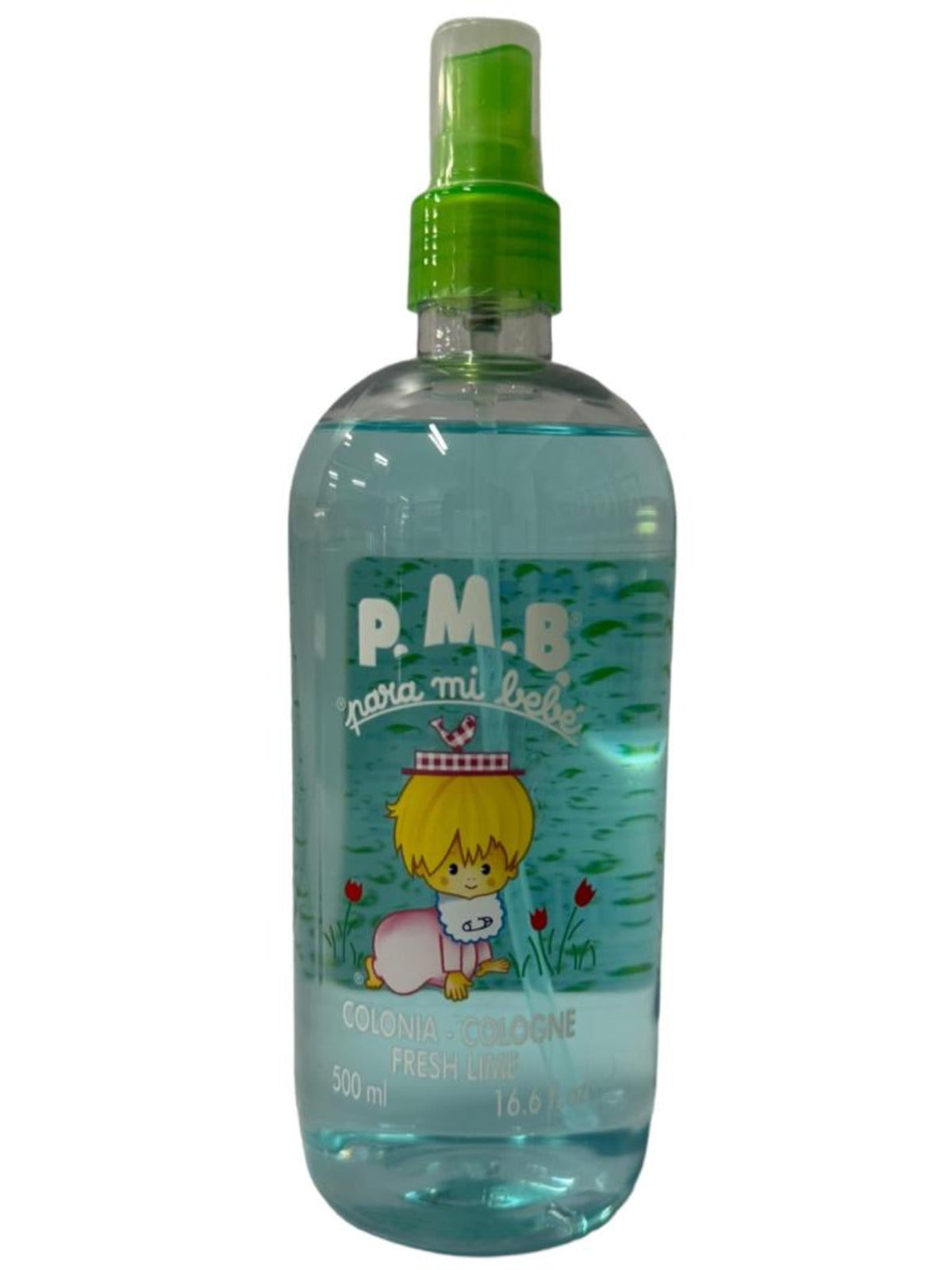 Para Mi Bebe Colonia Fresh Lime Green Cologne Spray 500ml