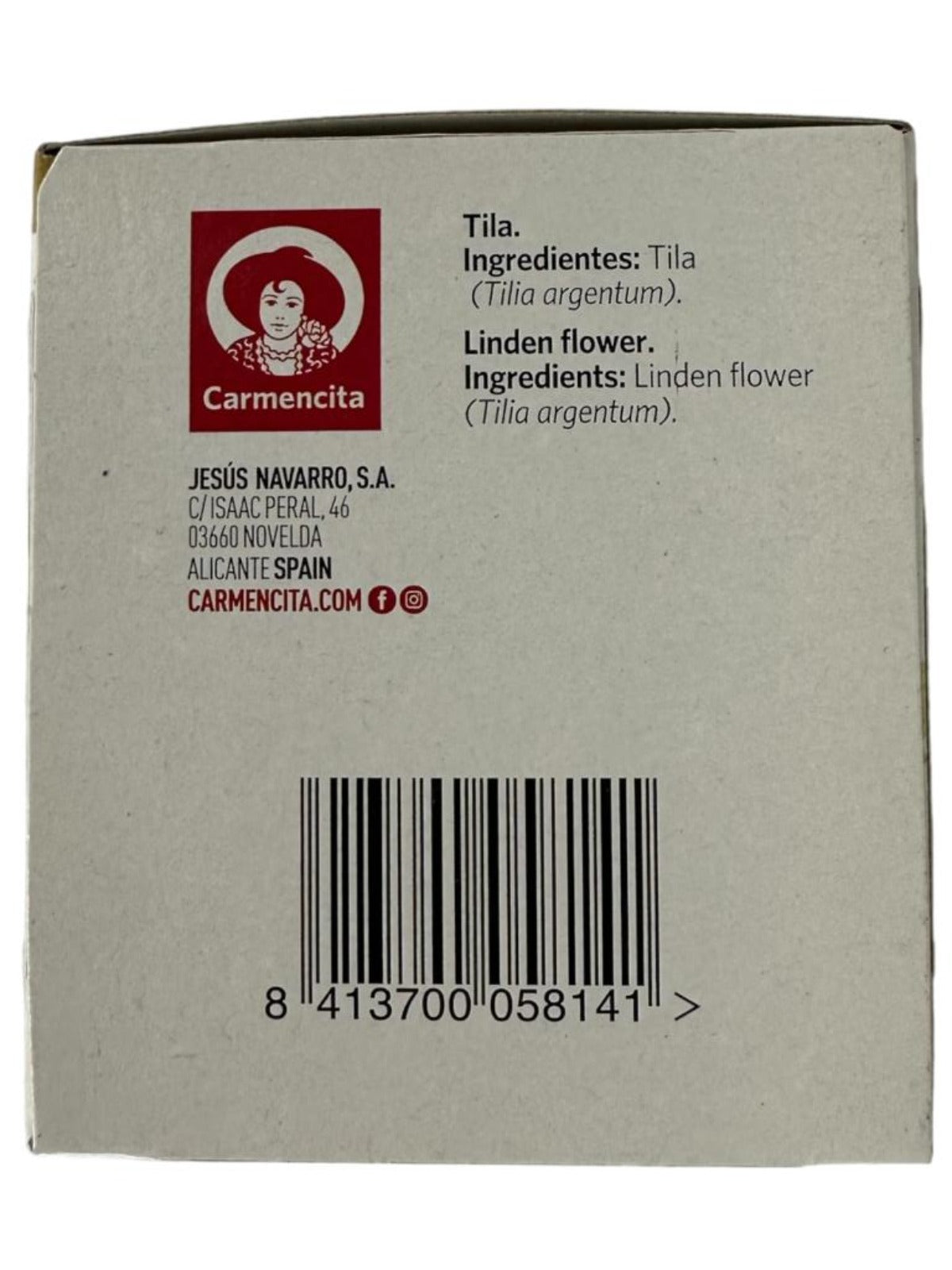Carmencita Spanish Linden Flower Tea 20x bags 24g - 3 Pack