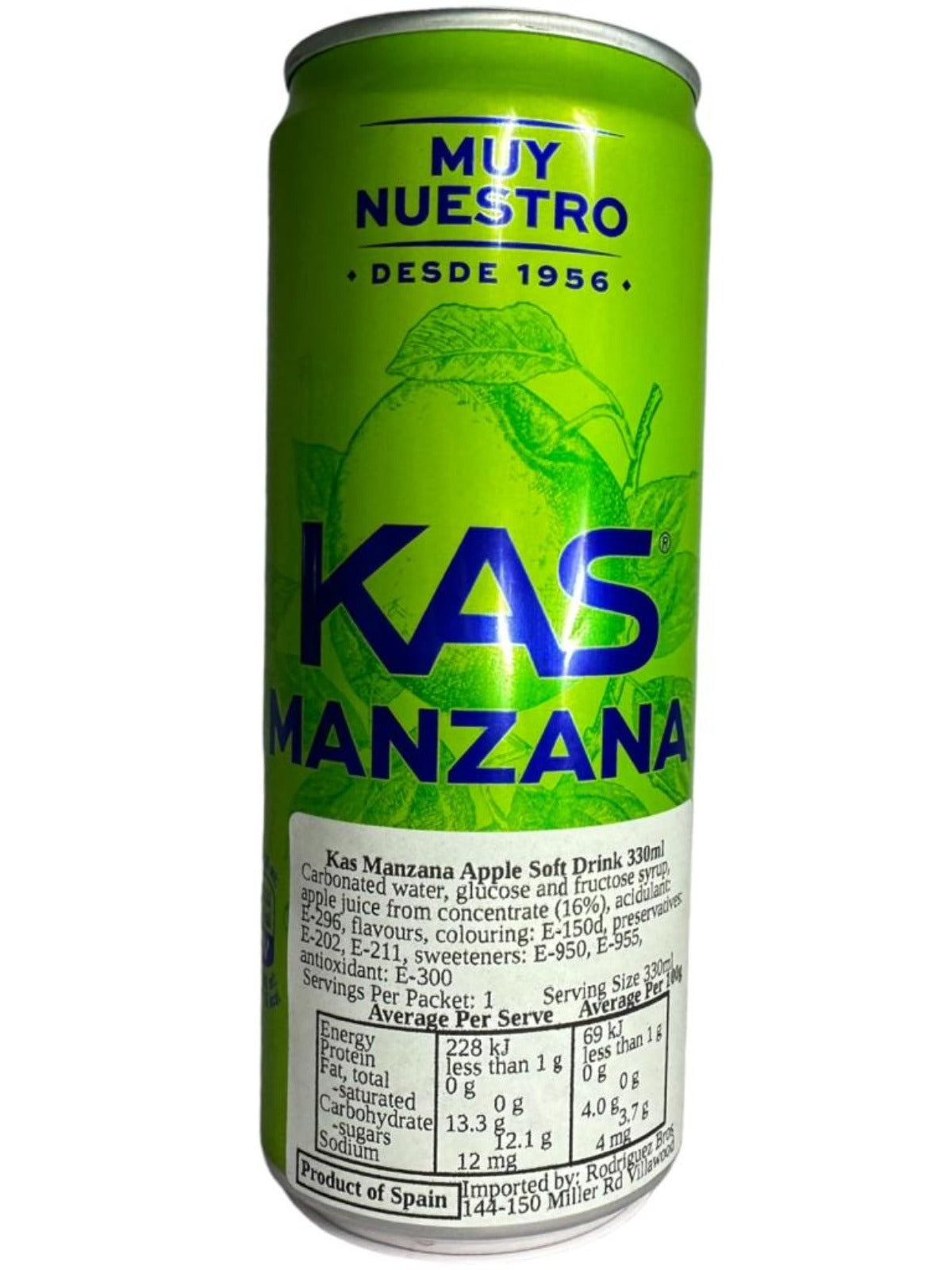 Muy Nuestro KAS Manzana Spanish - Apple soft drink 330ml