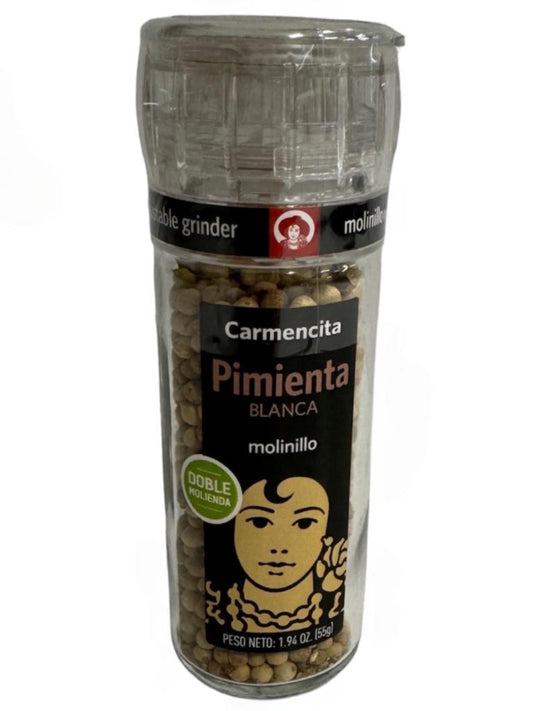 Carmencita White Pepper Grinder 55g (Best Before 01-11-2025)