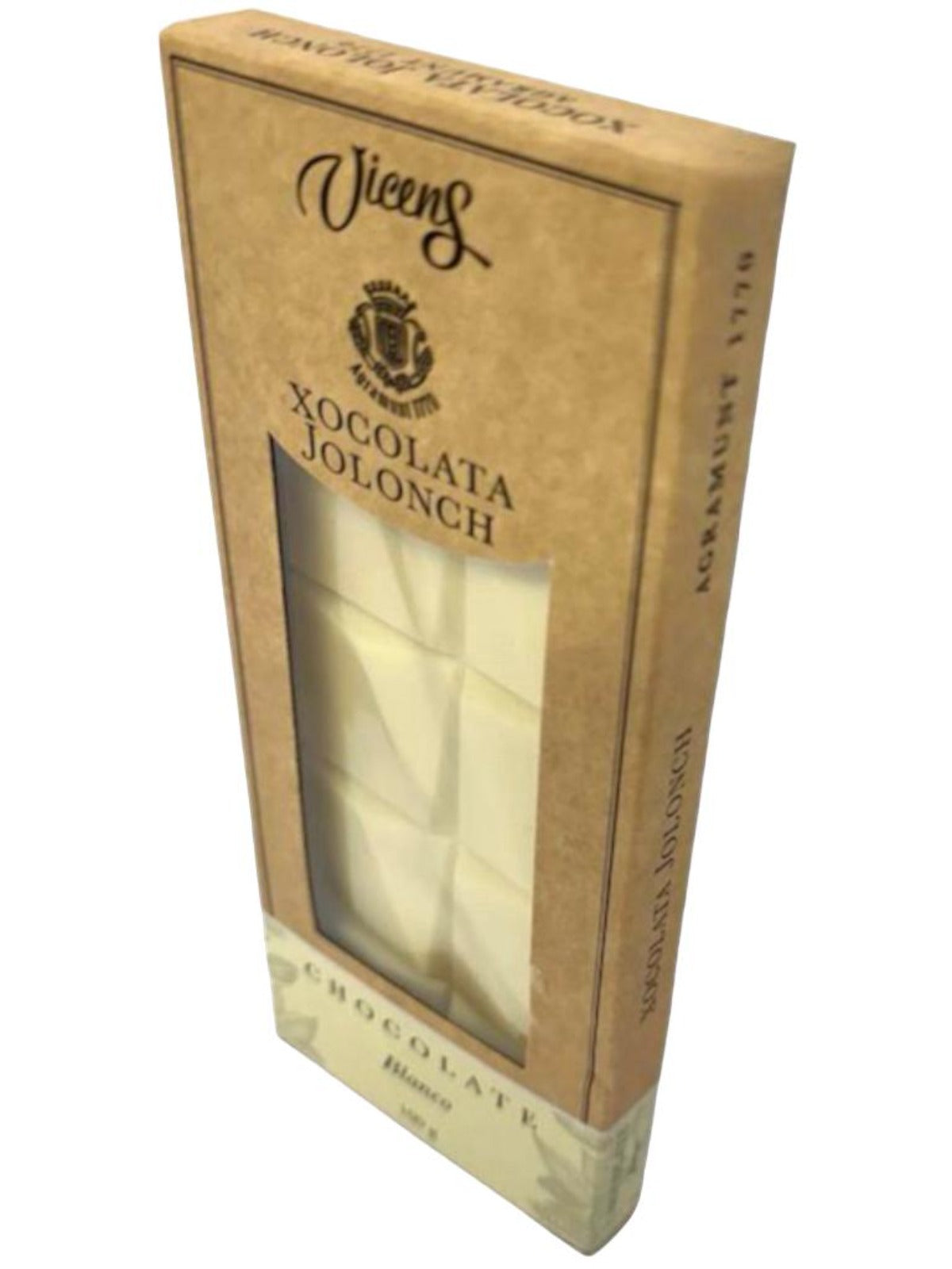 Vicens Xocolata Jolonch Chocolate Blanco Spanish White Chocolate 100g Best Before November 2024