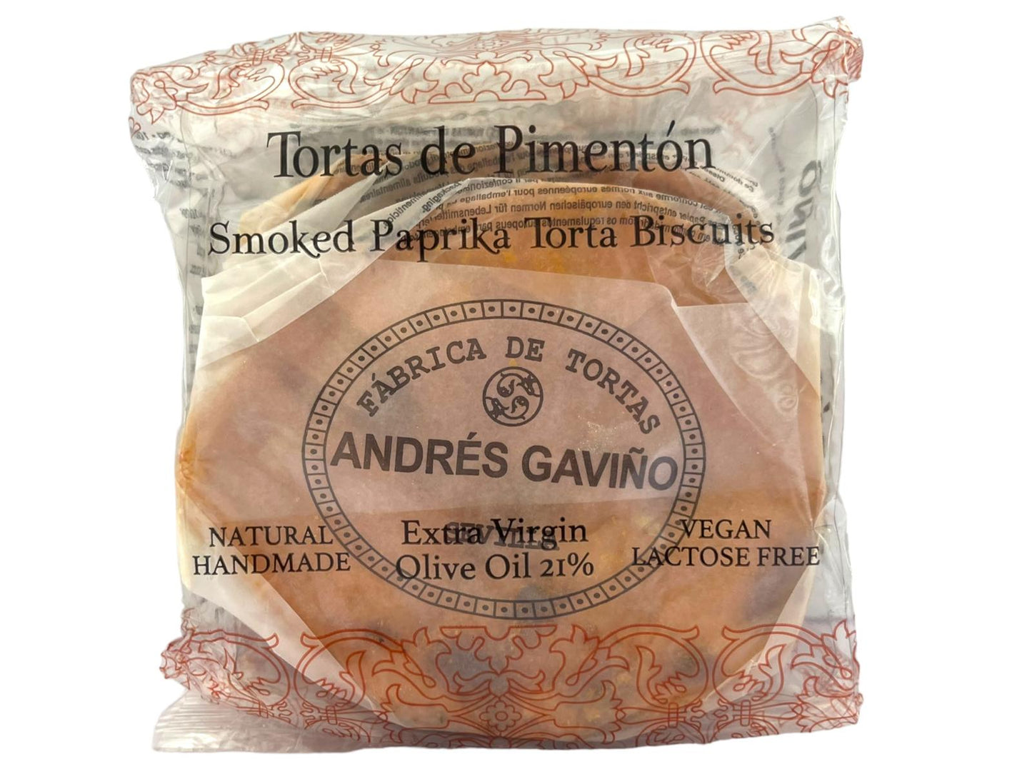 Andres Gavino Smoked Paprika Tortas 170g Best Before March 2024