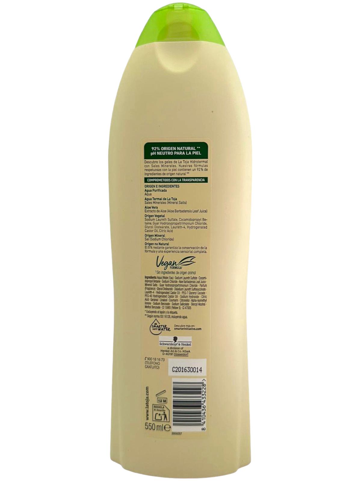 La Toja Aloe Vera Shower Gel 550ml
