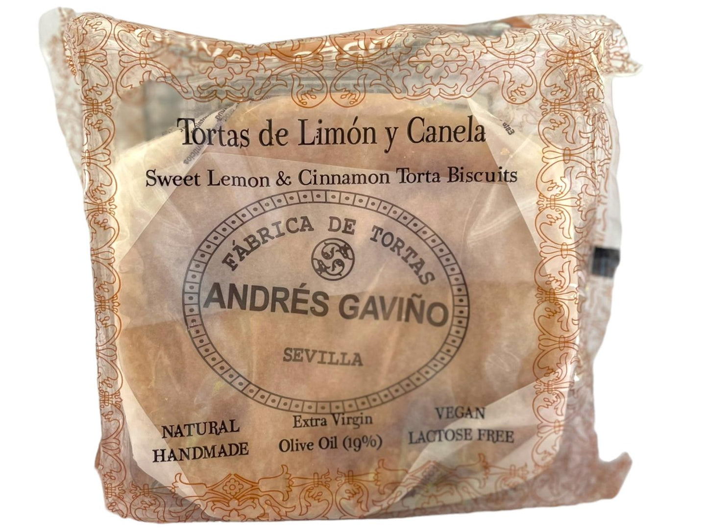 Andres Gavino Lemon And Cinnamon Tortas 180g Best Before March 2024