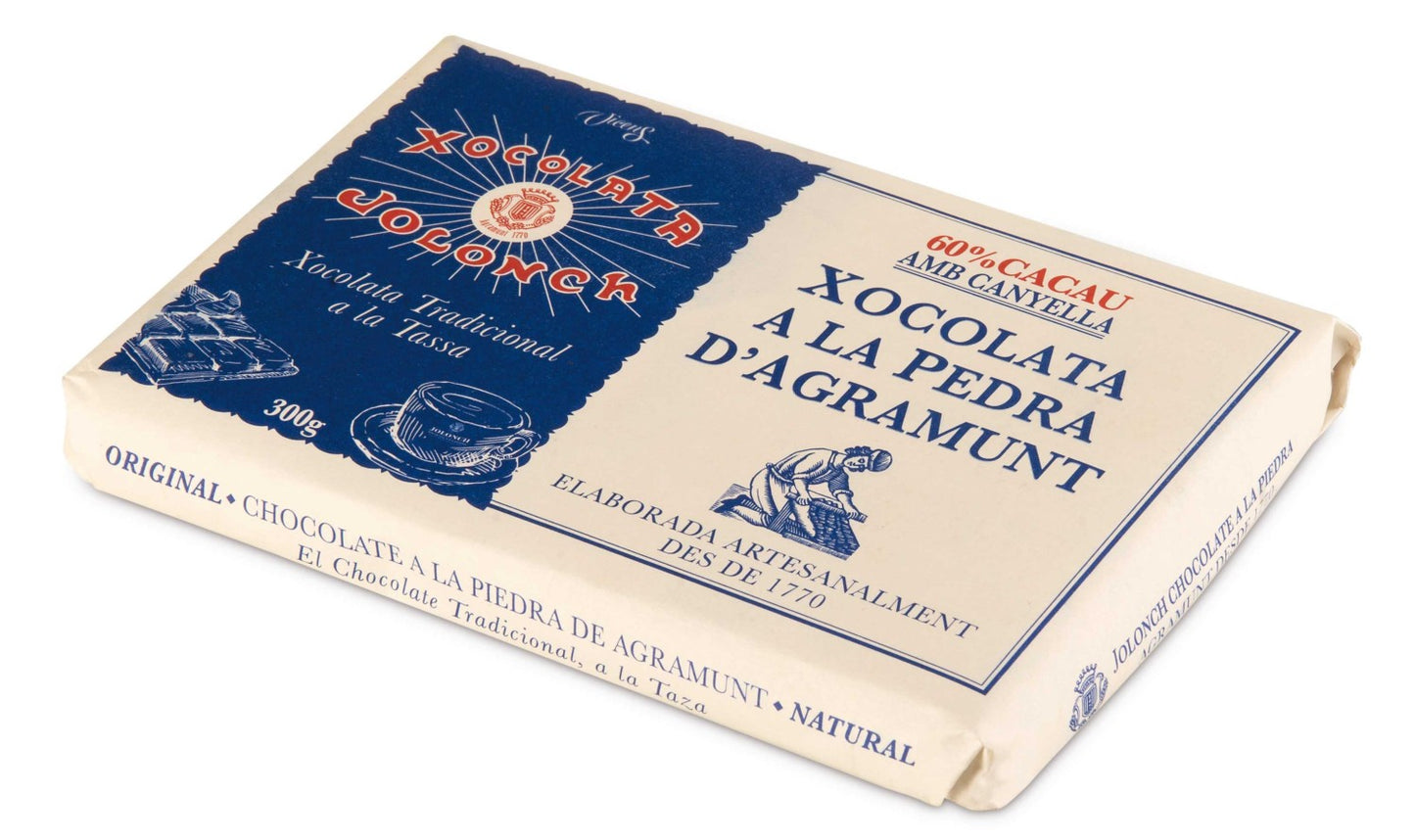 Vicens Xocolata a la Piedra con Canela - Stone Ground Chocolate 60% Cinnamon 300g (Best Before 30-11-2027)