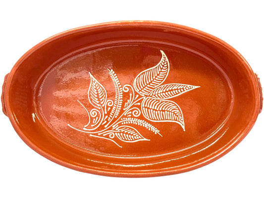 Edgar Picas  Assadeira Oval Regional 2 Portuguese Terracotta Oval Baking Dish 37cm x 23cm x 7cm