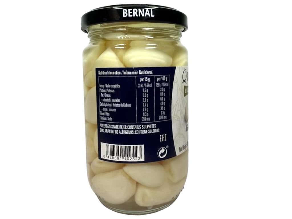 Bernal Encurtidos Ajos Garlic Pickled 300g Best Before End of May 2027