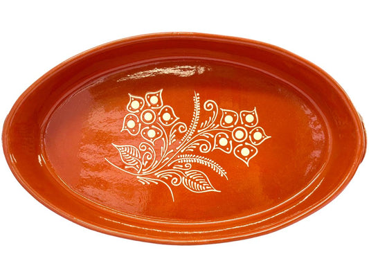 Edgar Picas  Assadeira Oval Regional 4 Portuguese Terracotta Oval Baking Dish 51cm x 30cm x 9cm