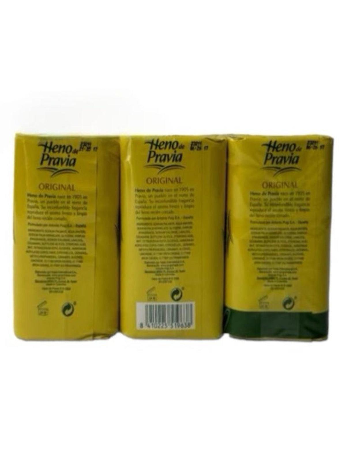 Heno de Pravia Jabón Soap 3 pack