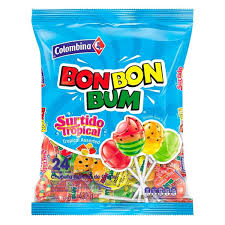 IN STORE ONLY! Bon Bon Bum Lollipop Bag Surtido Tropical 456g (Best Before 01-01-2026)