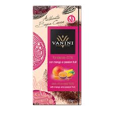 IN STORE ONLY - Vanini dark Chocolate 62% with mango and passion fruit 100g Best Before 11-02-2027)