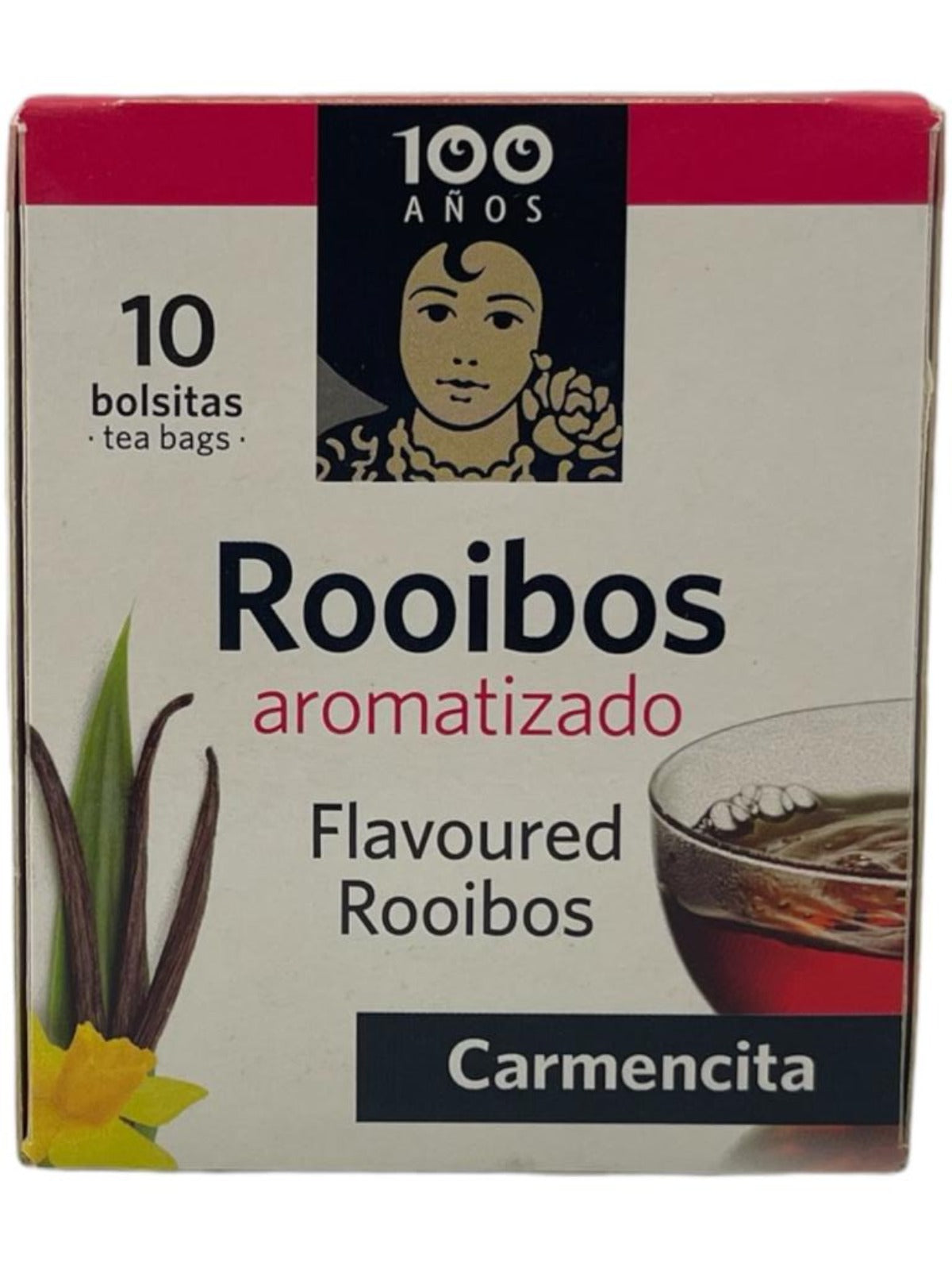 Carmencita Rooibos Vanilla Tea 10x bags 15g (Best Before 01-03-2025)