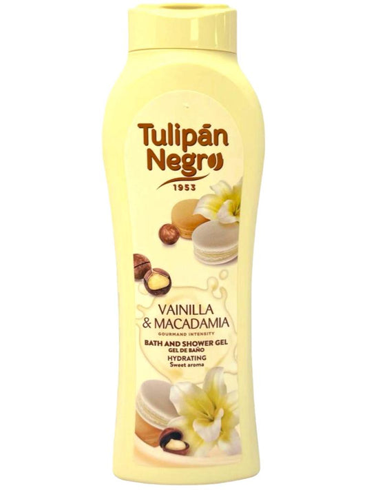 Tulipan Negro Vanilla And Macadamia Spanish Bath And Shower Gel 650ml
