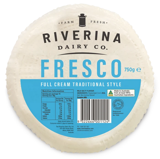 IN STORE ONLY - Queso Fresco Riverina 750g (Best Before 21-11-2026)