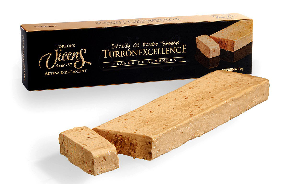 Vicens Blando De Almendra Turron Spanish Soft Almond Nougat Excellence 300g (Best Before 01-11-2026)