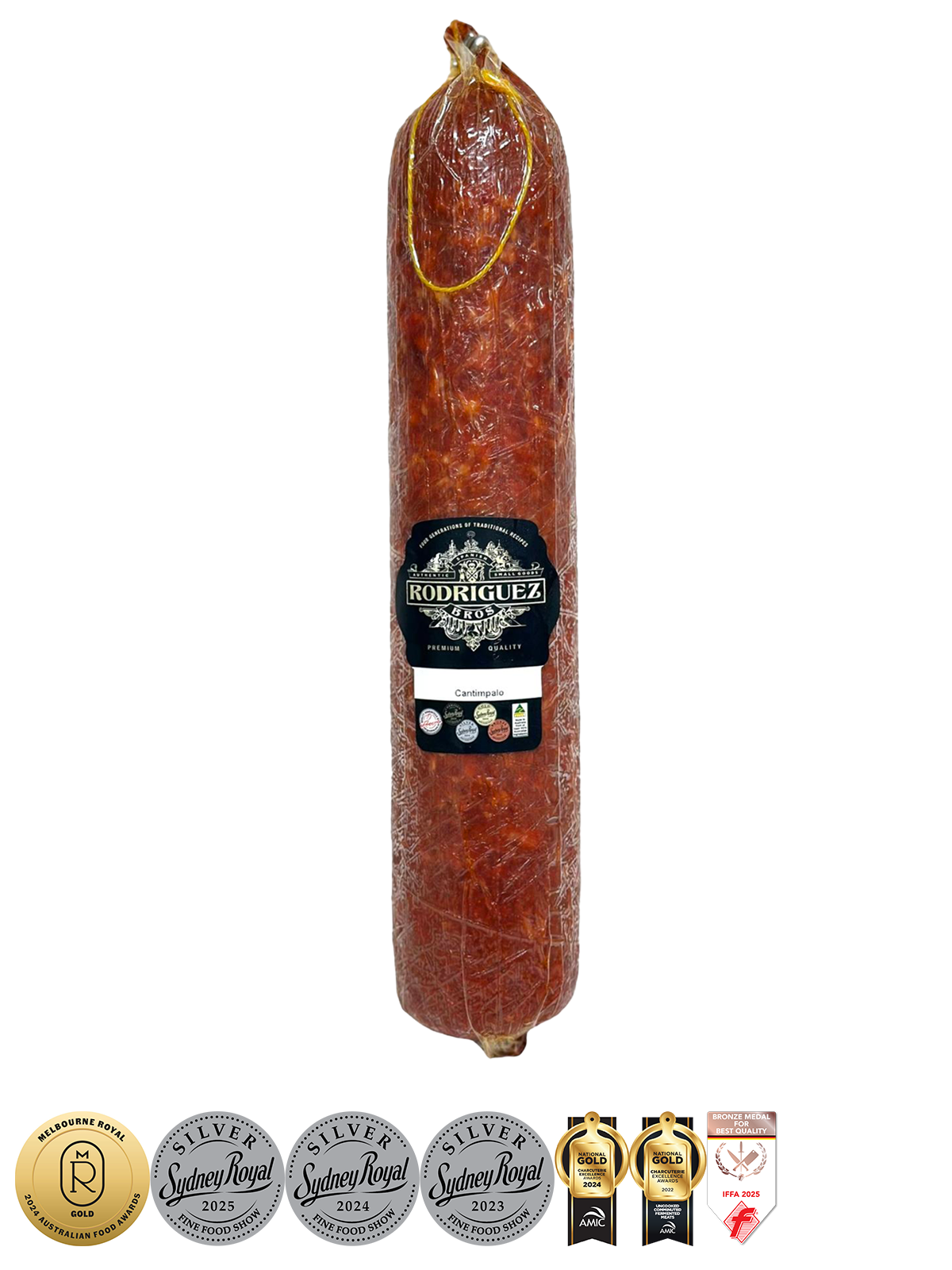 Cantimpalo Full Salami Approx 780g random weight packet. Regular price $25.00 AUD [You are guaranteed to receive at least 750g of product, equivalent price of $33.33 per kg.]
