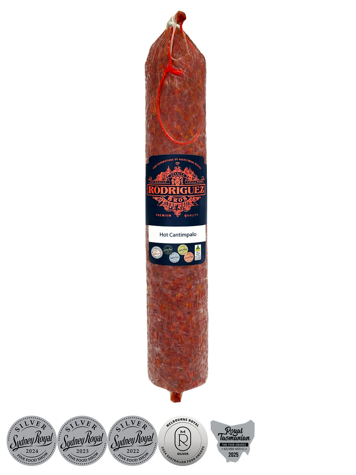 Hot Cantimpalo Full Salami Approx 780g random weight packet. Regular price $25.00 AUD [You are guaranteed to receive at least 750g of product, equivalent price of $33.33 per kg.]