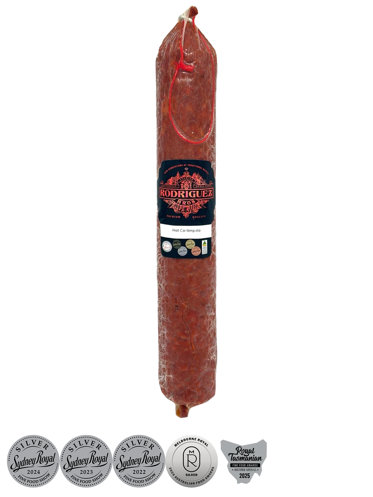 Hot Cantimpalo Full Salami Approx 780g random weight packet. Regular price $25.00 AUD [You are guaranteed to receive at least 750g of product, equivalent price of $33.33 per kg.]