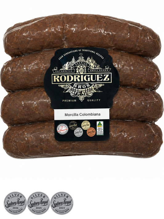 IN STORE ONLY FROZEN - Morcilla Colombiana (rice) 4 piece pack frozen