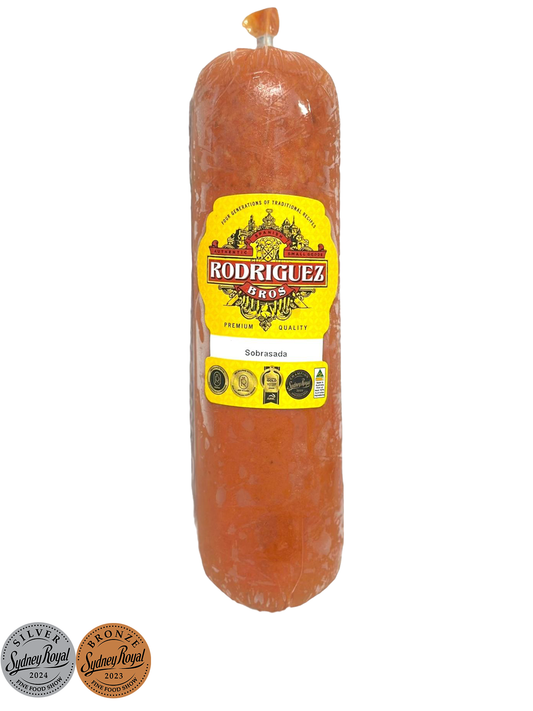 Sobrasada Random weight approx. 360g packet regular price $7.00 AUD. You are guaranteed to receive at least 350g of product, equivalent price of $20.00 per kg.