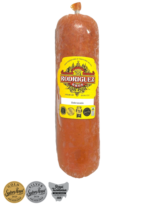 Sobrasada Random weight approx. 360g packet regular price $7.00 AUD. You are guaranteed to receive at least 350g of product, equivalent price of $20.00 per kg.