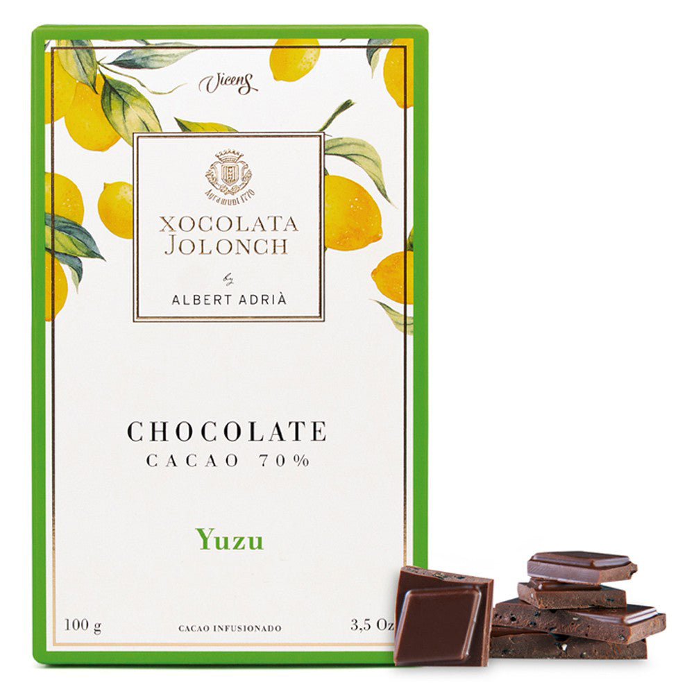 Vicens Xocolata Jolonch Chocolate Yuzu Dark Chocolate 70% With Yuzu 100g