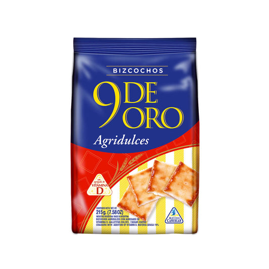 9 de Oro Agridulce Argentinian Biscuits 215g
