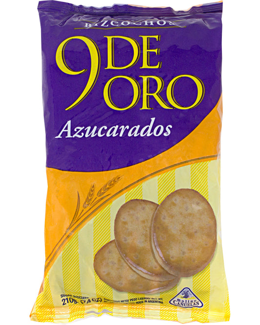 9 de Oro Azucarados Argentinian Biscuits 210g