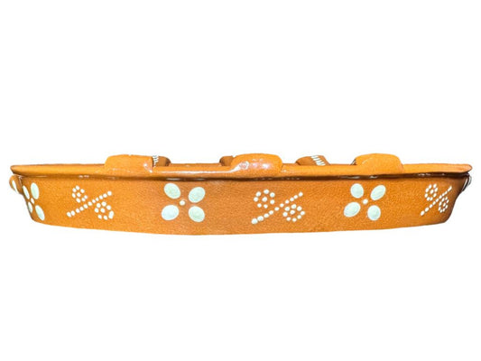 Ceramica Edgar Picas Assador de Churico Portugese Terracotta Chorizo Grill 28cm