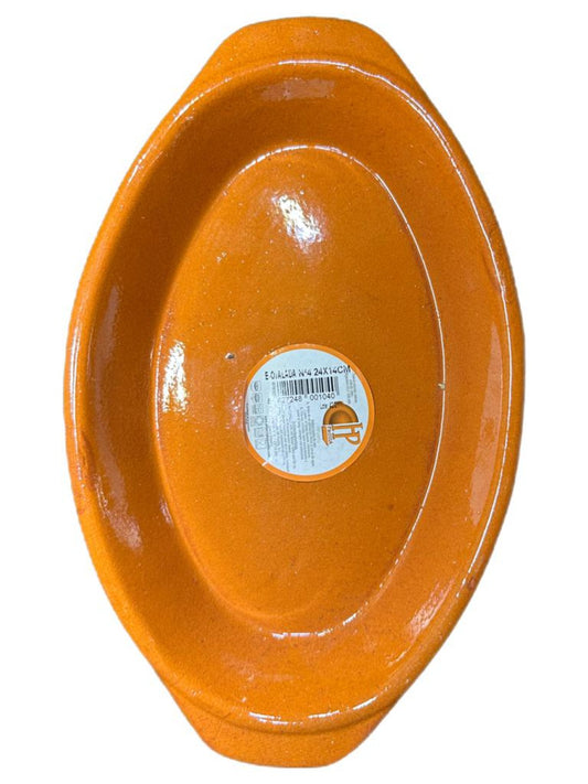 HP Padilla Barco Casuela Spanish Terracotta Boat-Shaped Dish 38cm x 23cm