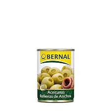 Bernal Aceitunas Rellenas de Anchoa Anchovy Stuffed Olives 292g Gross 120g Drained