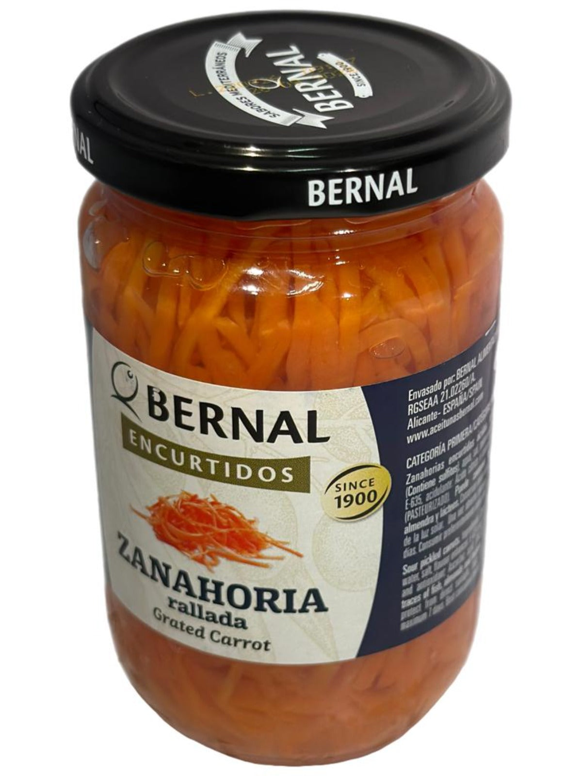 Bernal Ecurtidos Zanahoria Rallada Grated Carrot 300g