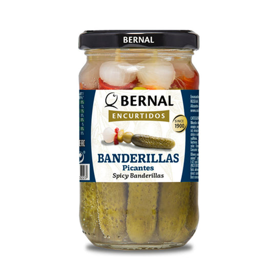 Bernal Encurtidos Banderillas Picantes Spicy Banderillas 300g Best Before May 2027