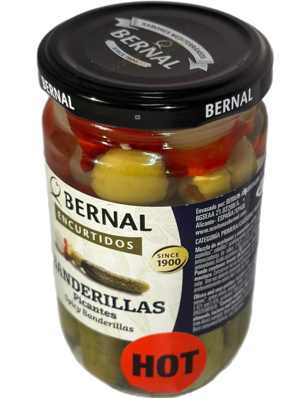 Bernal Banderillas Picantes Spicy Banderillas Cocktail 300g ea- 4 pack- 1200g total (Best Before 03-05-2027)
