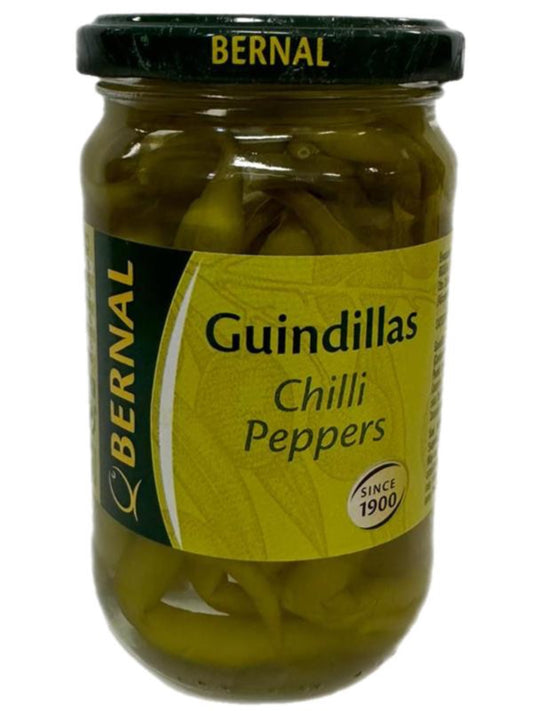 Bernal Guindillas Spanish Chilli Peppers 300g Gross 110g Drained Best Before End of June 2025