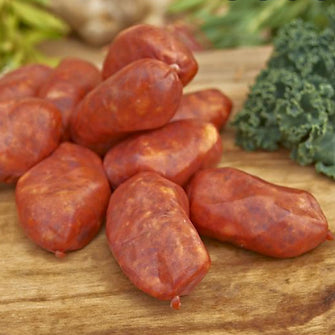 AVAILABLE IN STORE ONLY - Chorizo Bilbao Sweet Pork Chorizo Frozen 9 piece pack approx 500g
